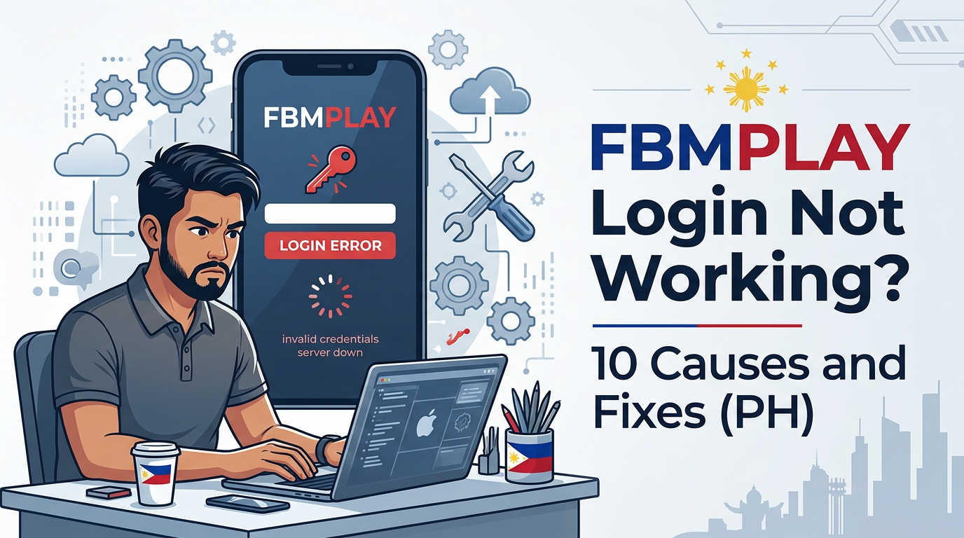 FBMPLAY Login Not Working? 10 Causes and Fixes (PH)