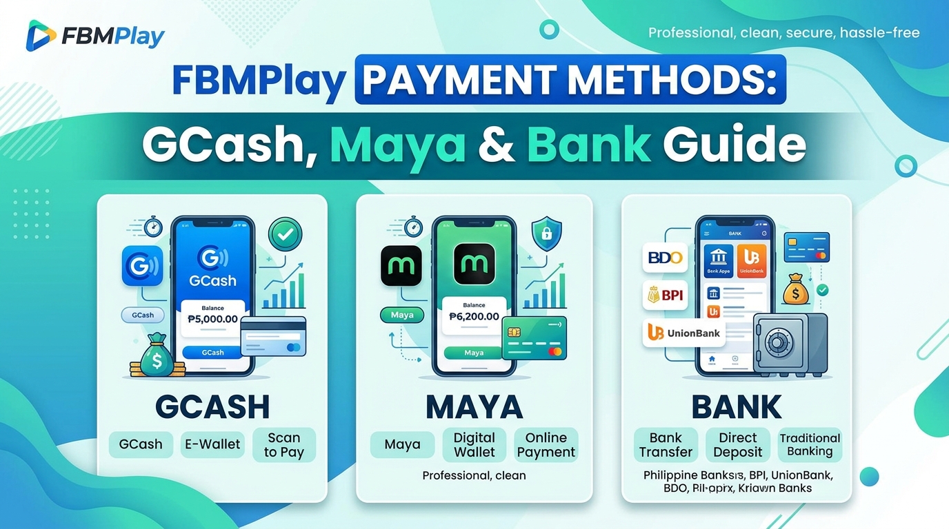 FBMPlay Payment Methods: GCash, Maya & Bank Guide