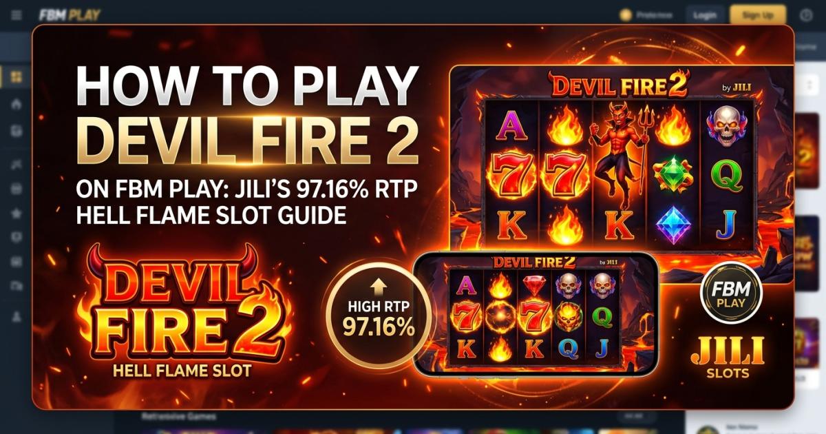 How to Play Devil Fire 2 on FBM Play: 97% RTP JILI Slot